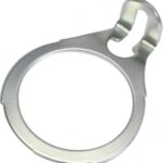 Chrome Metal Slide on Captive Security Rings